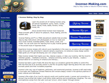 Tablet Screenshot of incensemaking.com